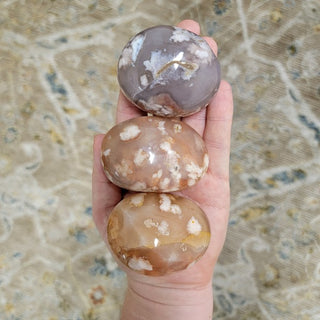 Flower Agate Palm Stone