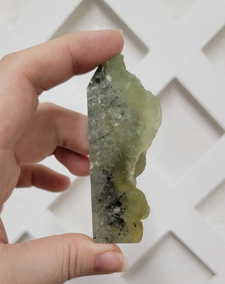 Prehnite & Epidote ((Half Rough) Tower
