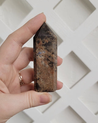 Dark Rhodonite Tower